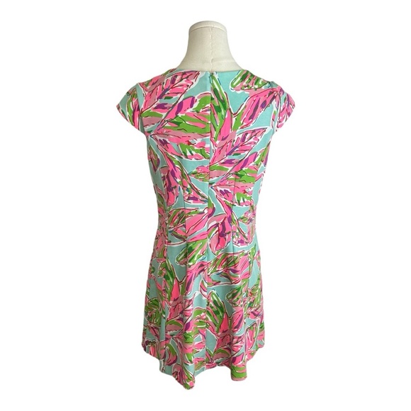 LILLY PULITZER Briella Multi In The‎ Vias Posh Ponte Fit & Flare Dress size M - Picture 6 of 14